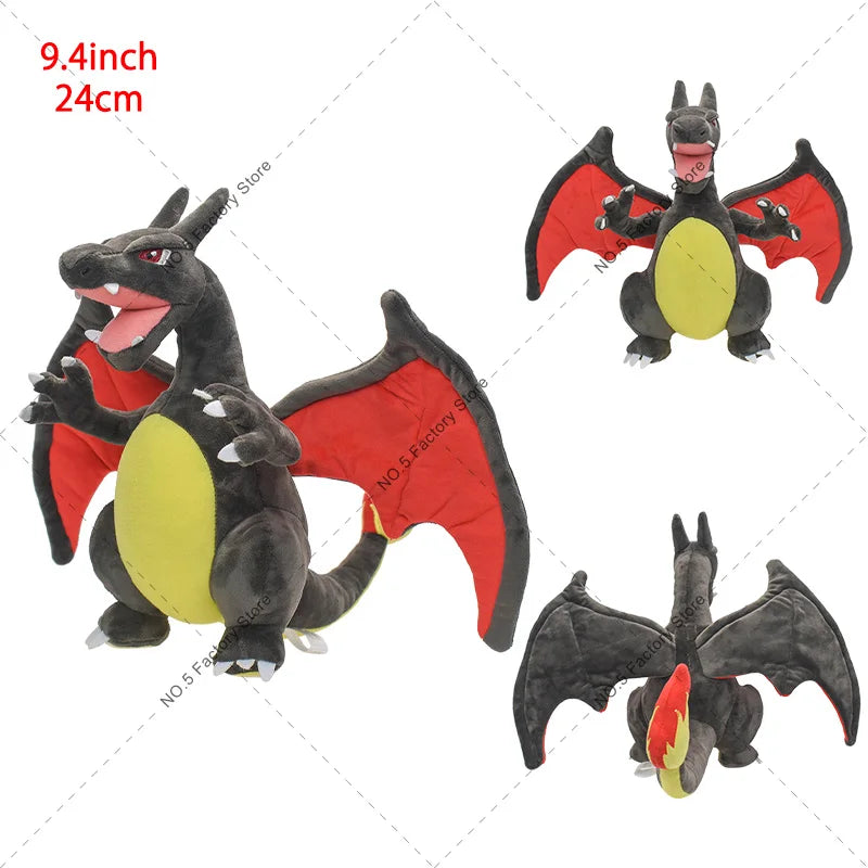Bring the magic of Mega Charizard X and Y to life with these soft and cuddly plush toys! Perfectly sized between 20-25 cm, these adorable evolution buddies are great for kids to hug and play with