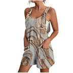 Womens Summer Romper With Wide Leg Fit And Tie Straps Pockets Casual Chic Must Have