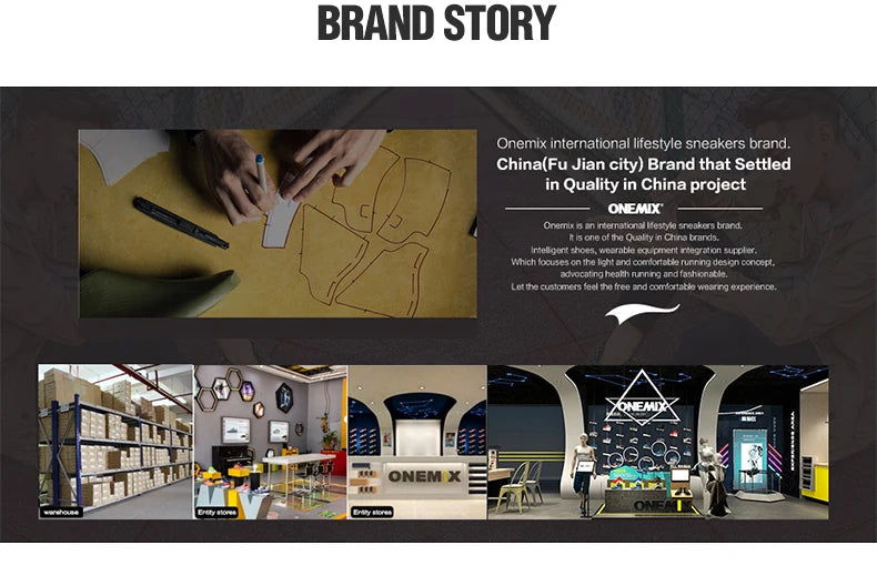 ONEMIX Men Running Shoes Outdoor Fitness Anti Skid Cushioning Ultra Light Support Comfort Trainers Sneakers