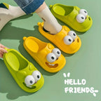 "Meet the cutest and funniest slippers you'll ever wear—Tongue Kiss Big Eye Dog Slippers! 🐶💋"