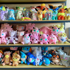 Adorable 20cm Pokémon Plush Collection: Wigglytuff, Jigglypuff, Clefairy, Mr. Mime, Blissey, Mew, Slowpoke, and Lickitung - Perfect Gift for Kids!