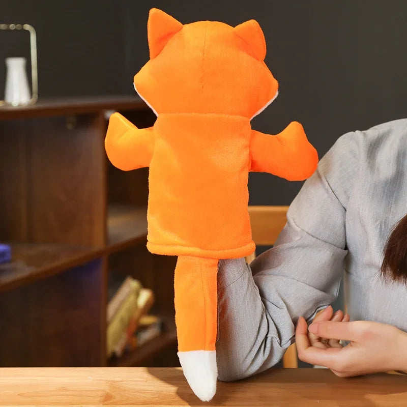 Kawaii Plush Finger Puppets Monkey And Tiger Educational Toy For Kids Learning And Imagination Gift