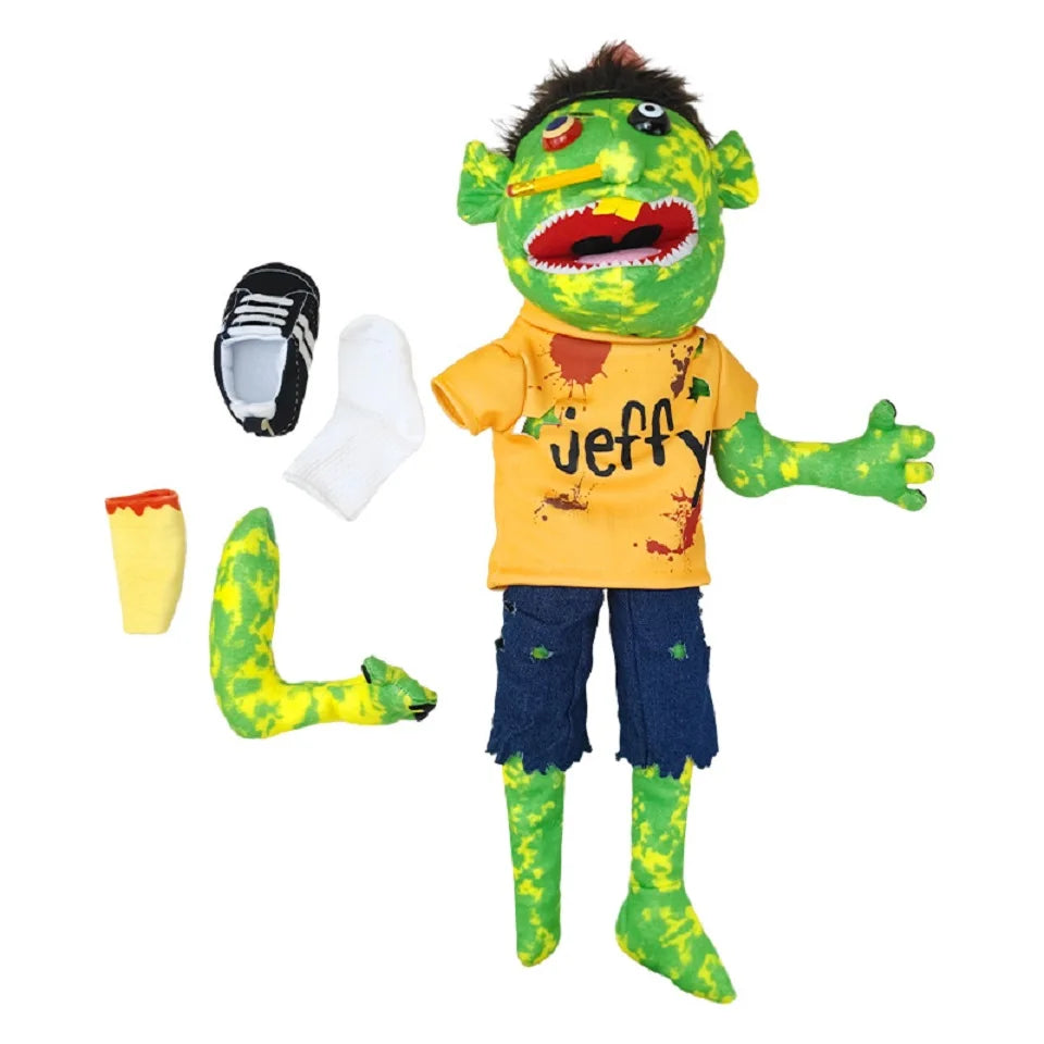 Jeffy Hand Puppet Plush 30cm or 60cm Soft Kids Puppet Toy Party Props Talk Shows Christmas Gift