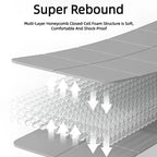 Foldable Yoga Mat Eco Friendly TPE Travel Folding Non Slip Double Sided For Pilates And Floor Workouts