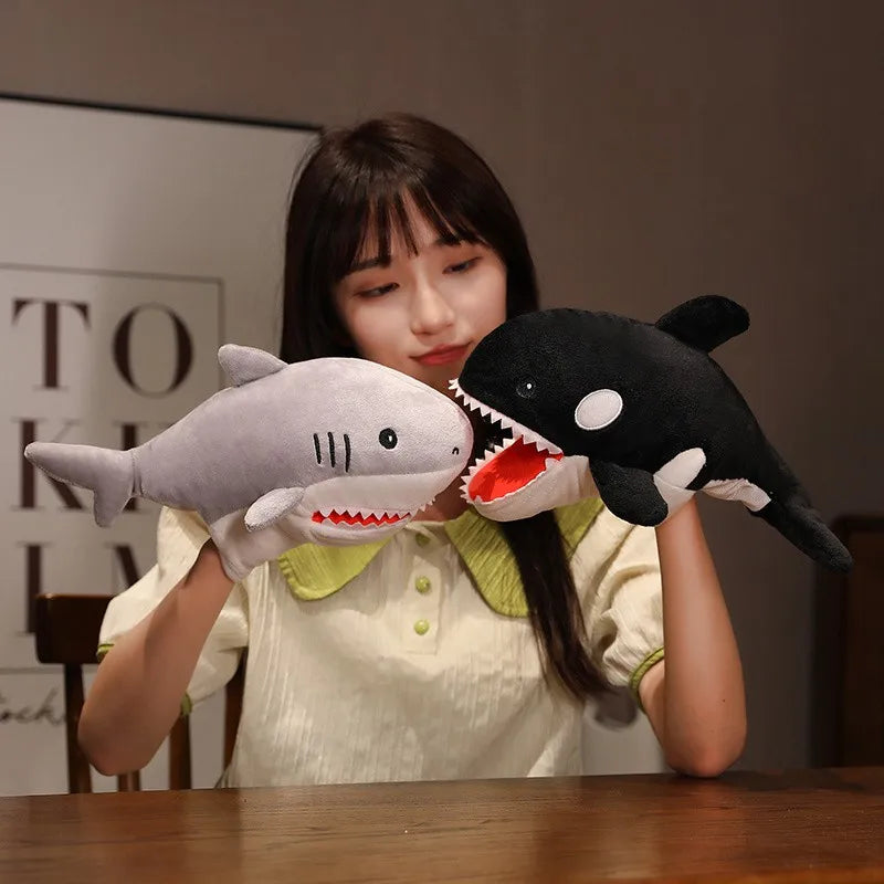 Kawaii Finger Puppets Plush Toys Octopus Penguin Clownfish Educational Storytime Toys for Imaginative Play Birthday Gift