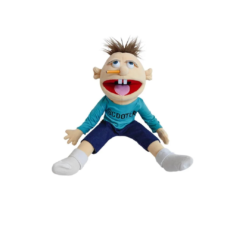 Jeffy Hand Puppet Plush 30cm or 60cm Soft Kids Puppet Toy Party Props Talk Shows Christmas Gift
