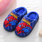 Spiderman Cartoon Printed Cotton Slippers For Kids Indoor Shoes Cozy Warmth For Autumn Winter Boys Slippers