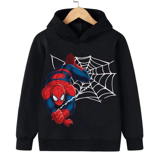 🕷️ Kids' Spider Hero Hoodie 🧥 | Lightweight Spring & Autumn Coat 🍂🌸 | Boys & Girls Red & Blue Marvel Style 🔴🔵