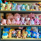 Adorable 20cm Pokémon Plush Collection: Wigglytuff, Jigglypuff, Clefairy, Mr. Mime, Blissey, Mew, Slowpoke, and Lickitung - Perfect Gift for Kids!