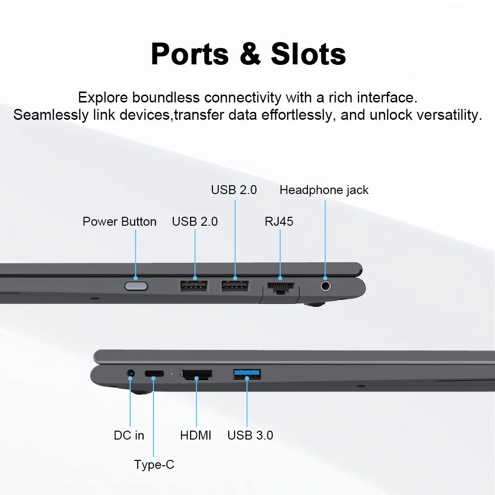 Ninkear YBOOK15 Laptop Ryzen 3 3200U 15.6 Inch FHD IPS Touchscreen 16GB RAM 512GB SSD Windows 11 Backlit Keyboard