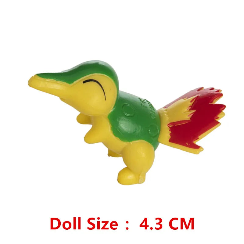 Pokemon Anime Figures Set Featuring Pikachu Mewtwo Flying Dragon Meowth Collection Figure Action Toys Gift Set Bulk Lot