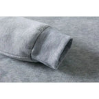 Close-up of gray fabric with a textured pattern