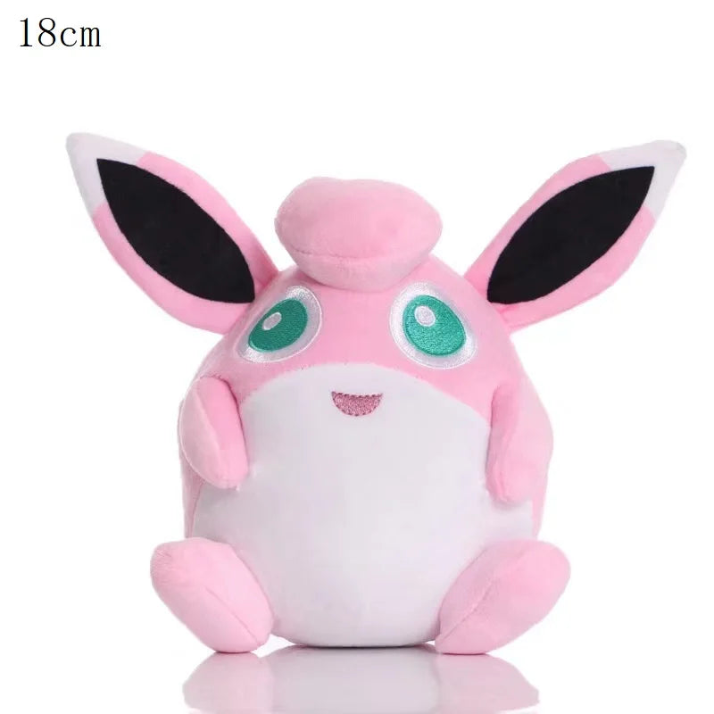 Adorable 20cm Pokémon Plush Collection: Wigglytuff, Jigglypuff, Clefairy, Mr. Mime, Blissey, Mew, Slowpoke, and Lickitung - Perfect Gift for Kids!