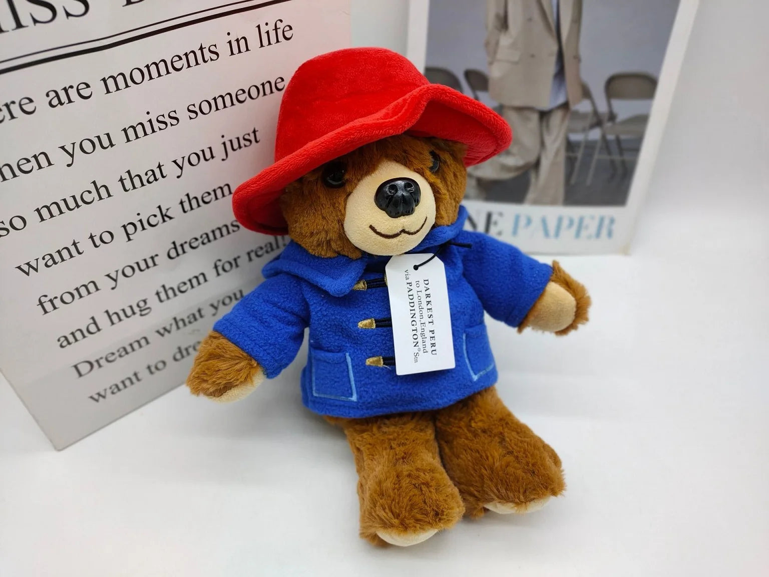 Paddington Bear Plush Doll 30cm Kawaii Stuffed Toy For Kids Unisex Gift High Quality