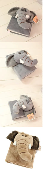 100 Pages 3D Cartoon Plush Animal Photo Album With Slip In Case For Baby Growth Memory Photos Keepsake Gift