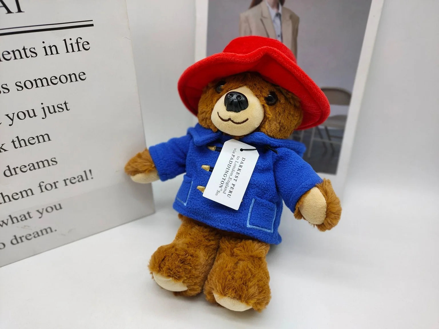 Paddington Bear Plush Doll 30cm Kawaii Stuffed Toy For Kids Unisex Gift High Quality