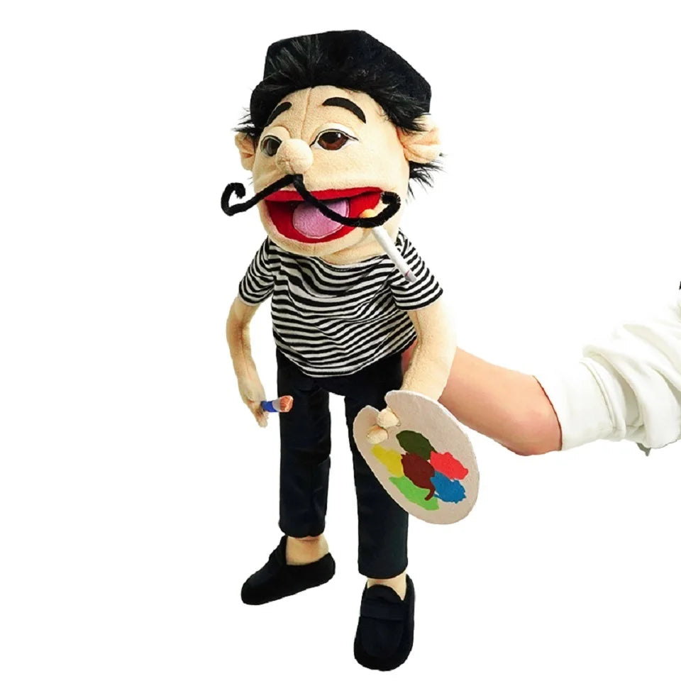 Jeffy Hand Puppet Plush 30cm or 60cm Soft Kids Puppet Toy Party Props Talk Shows Christmas Gift