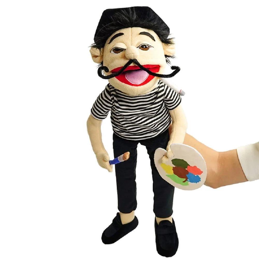 Jeffy Hand Puppet Plush 30cm or 60cm Soft Kids Puppet Toy Party Props Talk Shows Christmas Gift