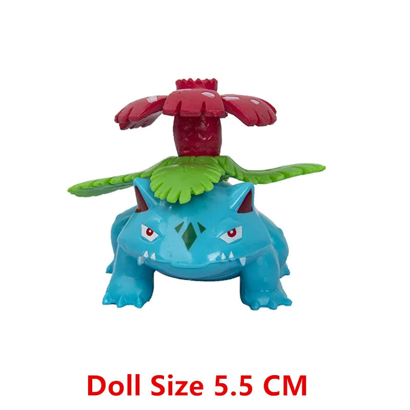 Pokemon Anime Figures Set Featuring Pikachu Mewtwo Flying Dragon Meowth Collection Figure Action Toys Gift Set Bulk Lot