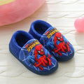 Spiderman Cartoon Printed Cotton Slippers For Kids Indoor Shoes Cozy Warmth For Autumn Winter Boys Slippers