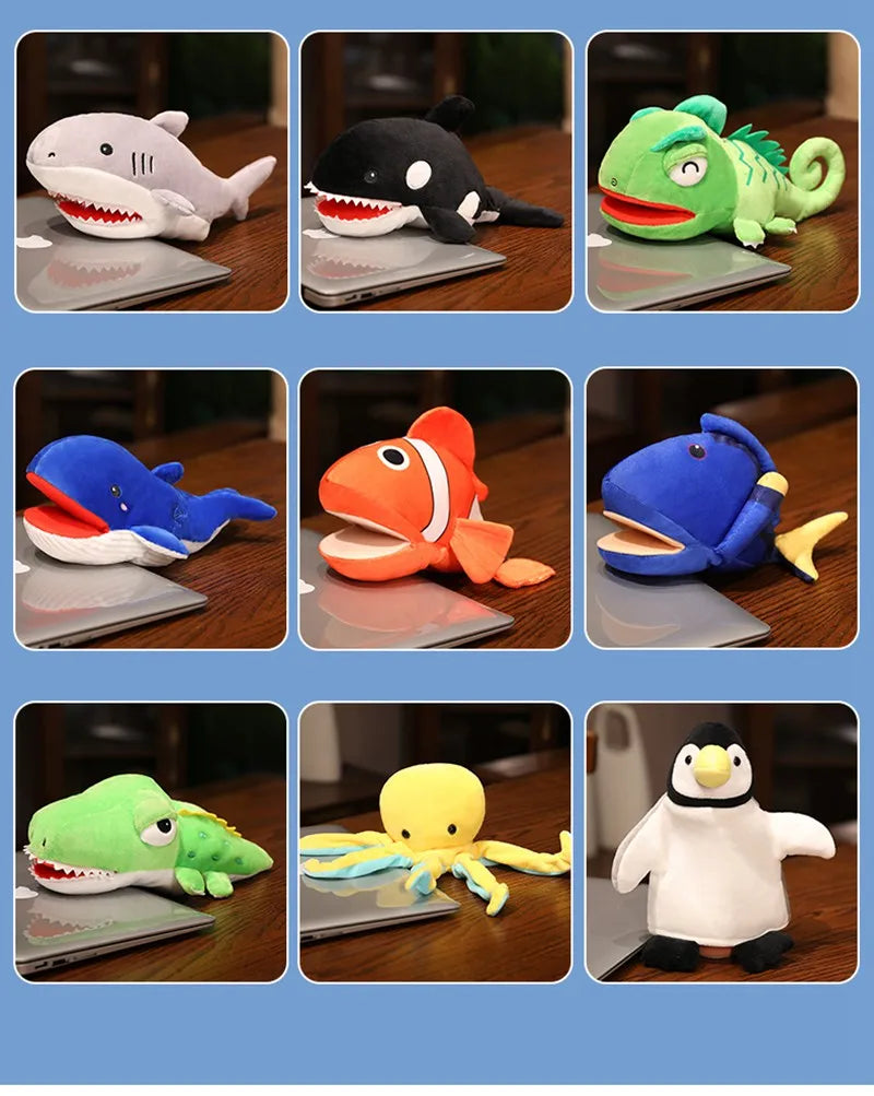 Kawaii Finger Puppets Plush Toys Octopus Penguin Clownfish Educational Storytime Toys for Imaginative Play Birthday Gift