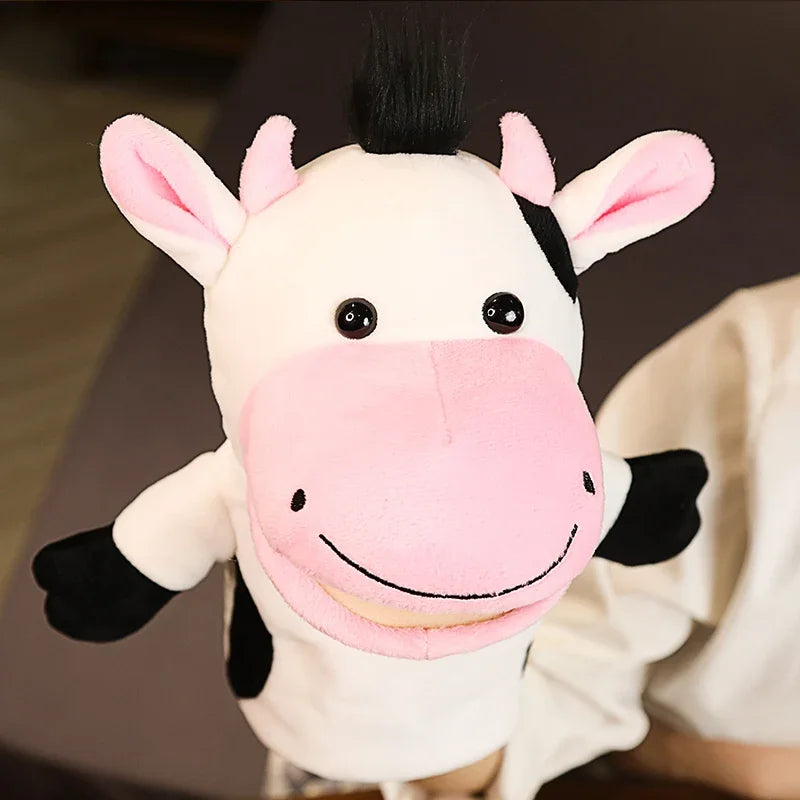 Kawaii Plush Finger Puppets Monkey And Tiger Educational Toy For Kids Learning And Imagination Gift