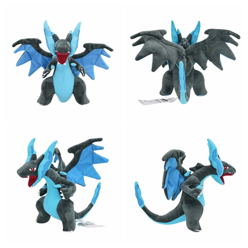 Mega Charizard X and Y Plush Toys Soft Cuddly Dragons 20-25 cm Handheld Size for Kids