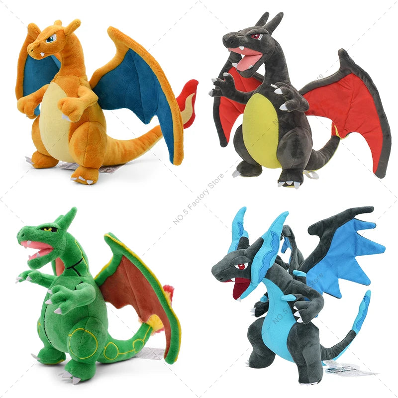 Bring the magic of Mega Charizard X and Y to life with these soft and cuddly plush toys! Perfectly sized between 20-25 cm, these adorable evolution buddies are great for kids to hug and play with