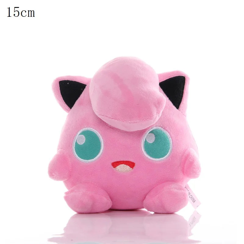 Adorable 20cm Pokémon Plush Collection: Wigglytuff, Jigglypuff, Clefairy, Mr. Mime, Blissey, Mew, Slowpoke, and Lickitung - Perfect Gift for Kids!