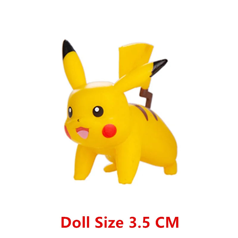 Pokemon Anime Figures Set Featuring Pikachu Mewtwo Flying Dragon Meowth Collection Figure Action Toys Gift Set Bulk Lot