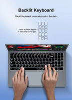 Ninkear YBOOK15 Laptop Ryzen 3 3200U 15.6 Inch FHD IPS Touchscreen 16GB RAM 512GB SSD Windows 11 Backlit Keyboard