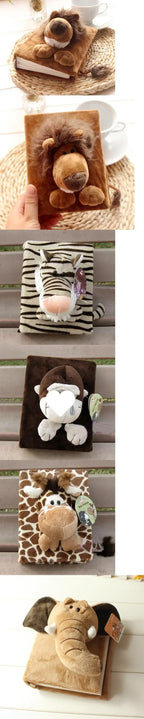 100 Pages 3D Cartoon Plush Animal Photo Album With Slip In Case For Baby Growth Memory Photos Keepsake Gift